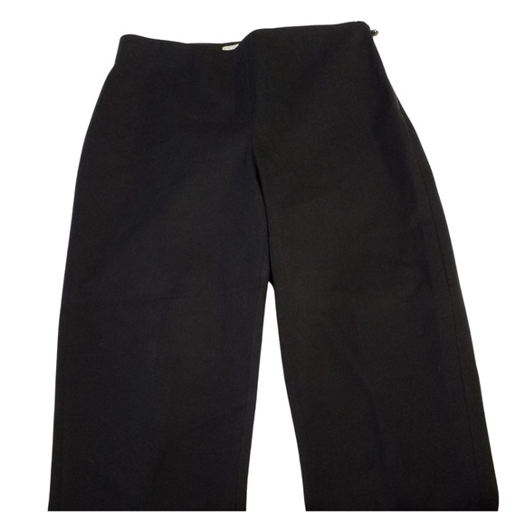 Everlane Women’s Black Dress Pants Size 4 Skinny Stretch Side Zip Elastic Waist - Picture 1 of 5